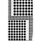 Black and White Dots Kitchen Towel by Twisted Wares