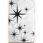 Black and White Stars Kitchen Towel by Twisted Wares