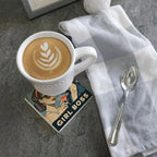 Girl Boss- Limestone Coaster by Tipsy