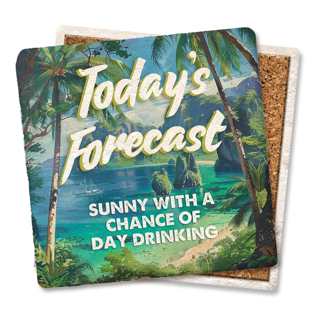 Today's Forecast - Limestone Coaster by Tipsy
