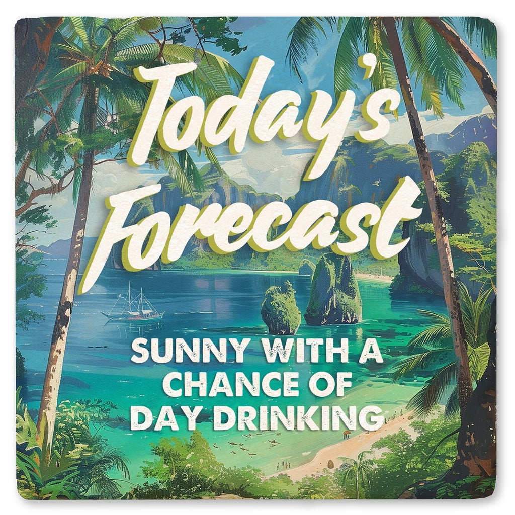 Today's Forecast - Limestone Coaster by Tipsy