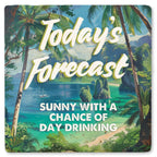 Today's Forecast - Limestone Coaster by Tipsy