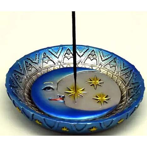 Fantasy Gifts Moon and Star Stick or cone Incense Burner - JJ