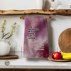 Give up Wine Kitchen Tea Towel by Twisted Wares