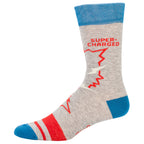 Video Game Men's Crew Socks Blue Q
