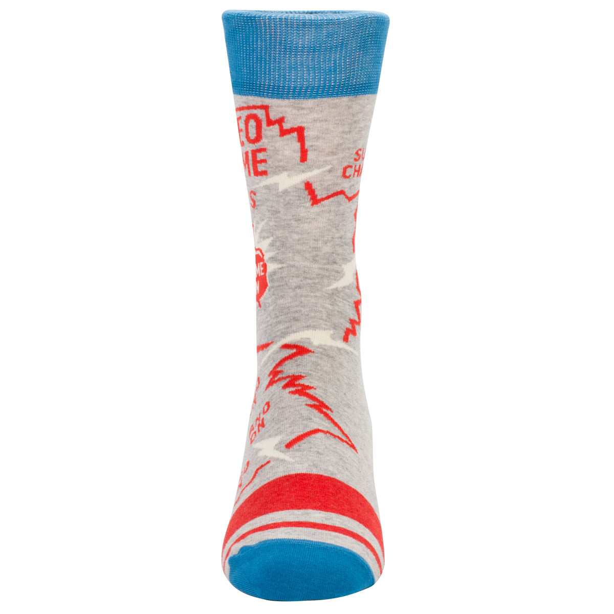 Video Game Men's Crew Socks Blue Q