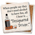 Designated Driver Limestone Coaster by Tipsy