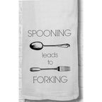 Spooning Leads to Forking Hang Tight Cotton Towel with pull through loop - by Twisted Wares