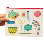 Sewing Kit Blue Q Eco, Recycled Zipper Pouch