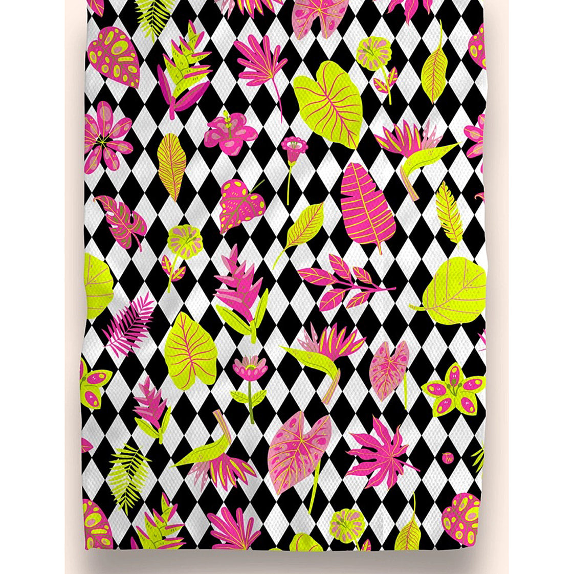 Neon Tropics Kitchen Tea Towel by Twisted Wares