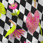 Neon Tropics Kitchen Tea Towel by Twisted Wares