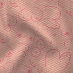 Peachy Boobs Illusion Kitchen Tea Towel by Twisted Wares