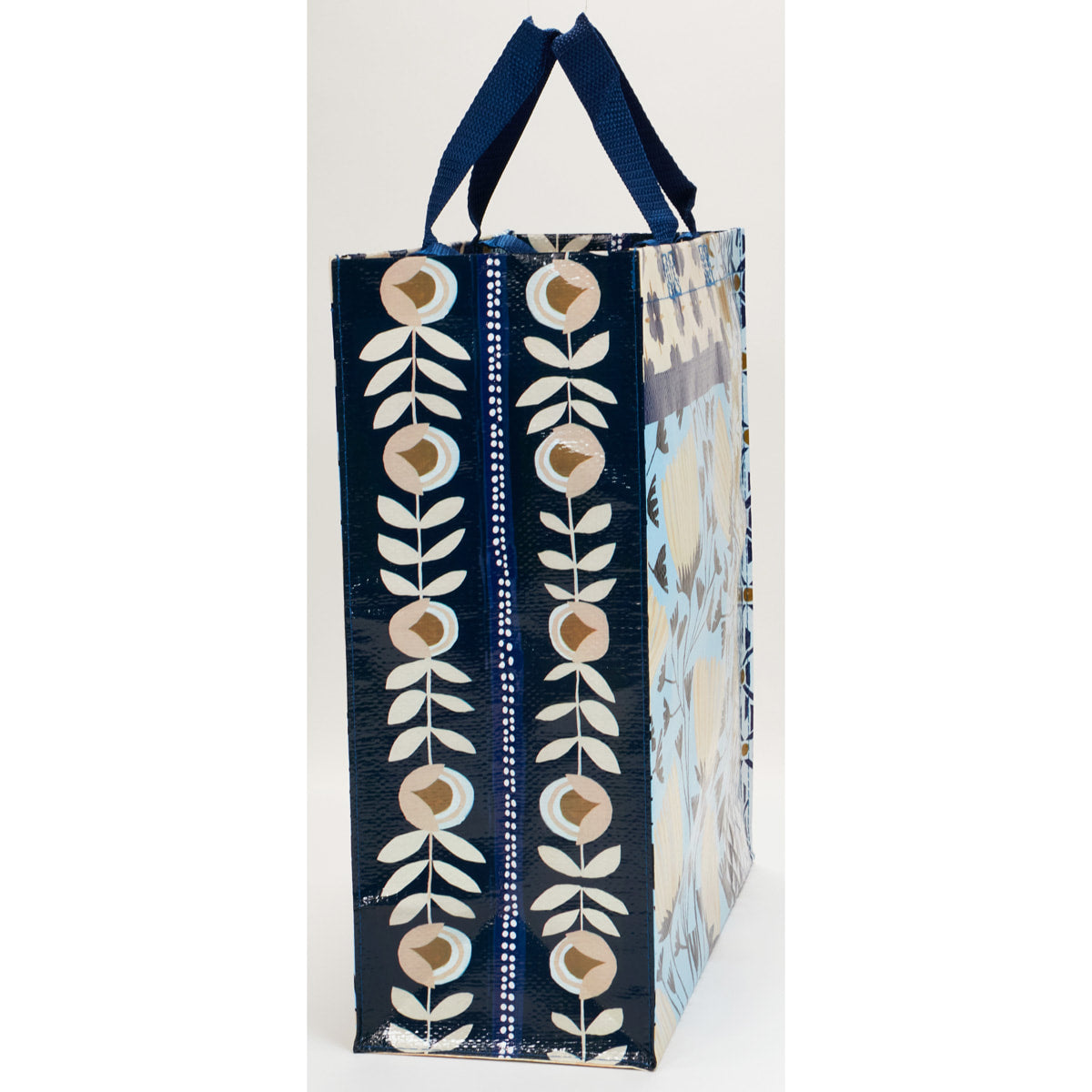 Patchwork Blue Q Shopper- Reusable Shopping Bags