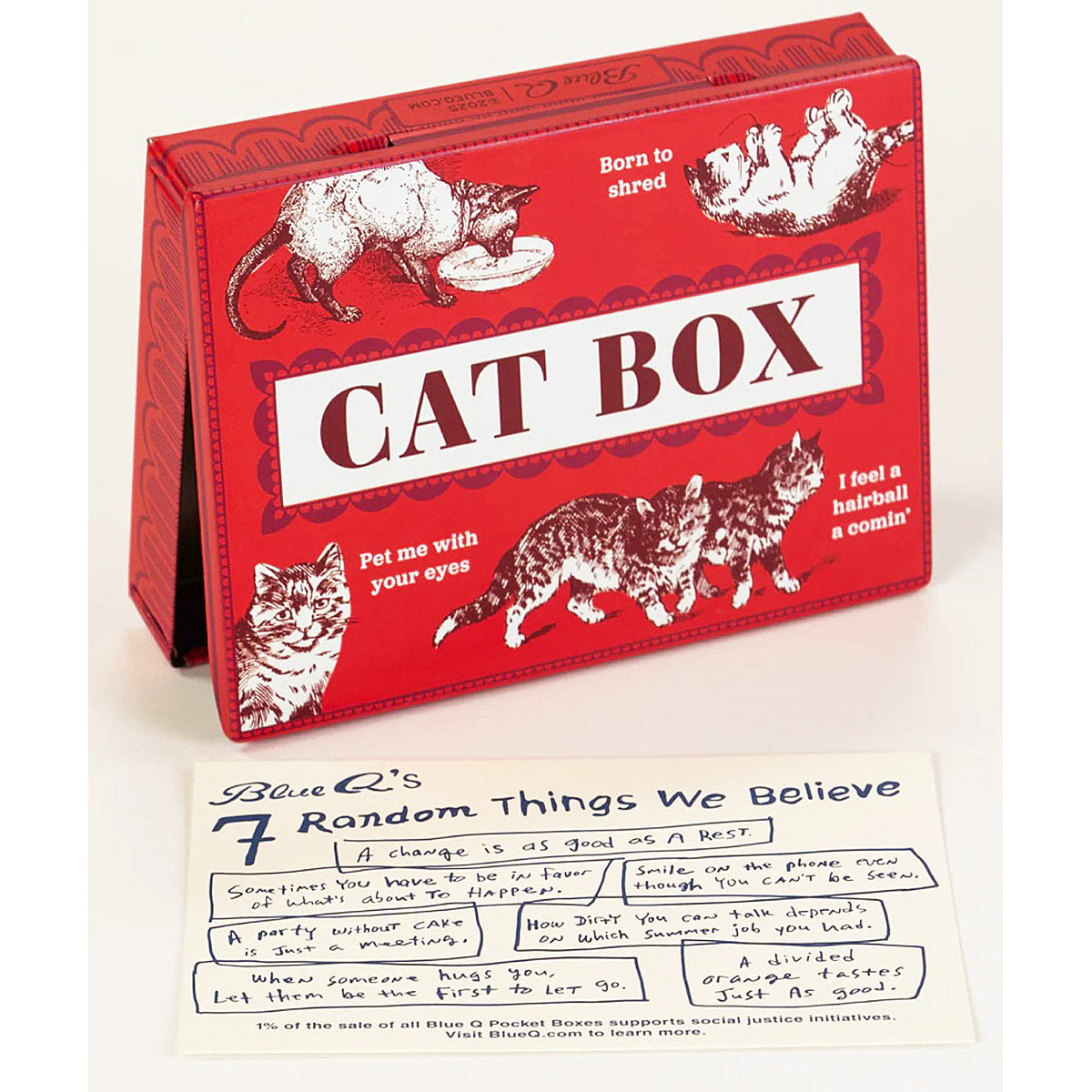 Blue Q Cat Box Pocket Box Tin