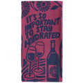 Blue Q Stay Hydrated - woven jacquard Cotton Kitchen Towel