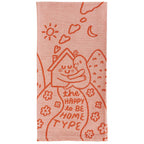 Blue Q Happy to be Home - woven jacquard Cotton Kitchen Towel