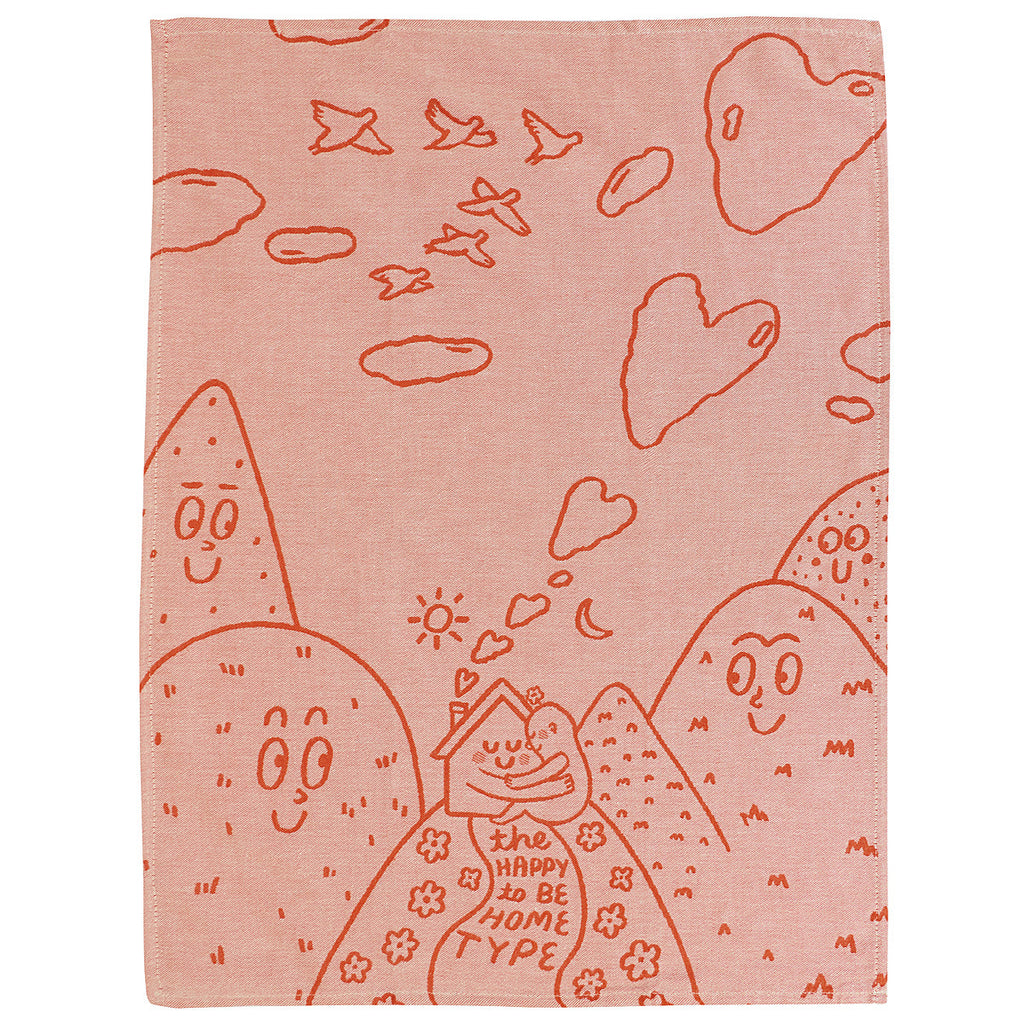 Blue Q Happy to be Home - woven jacquard Cotton Kitchen Towel