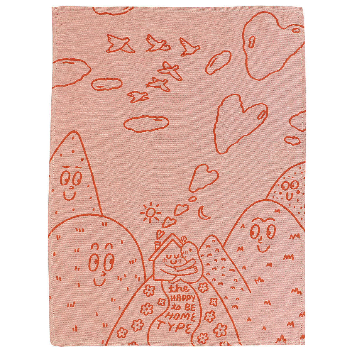 Blue Q Happy to be Home - woven jacquard Cotton Kitchen Towel