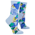 Don't not want wine.  Women's Crew Socks - Blue Q