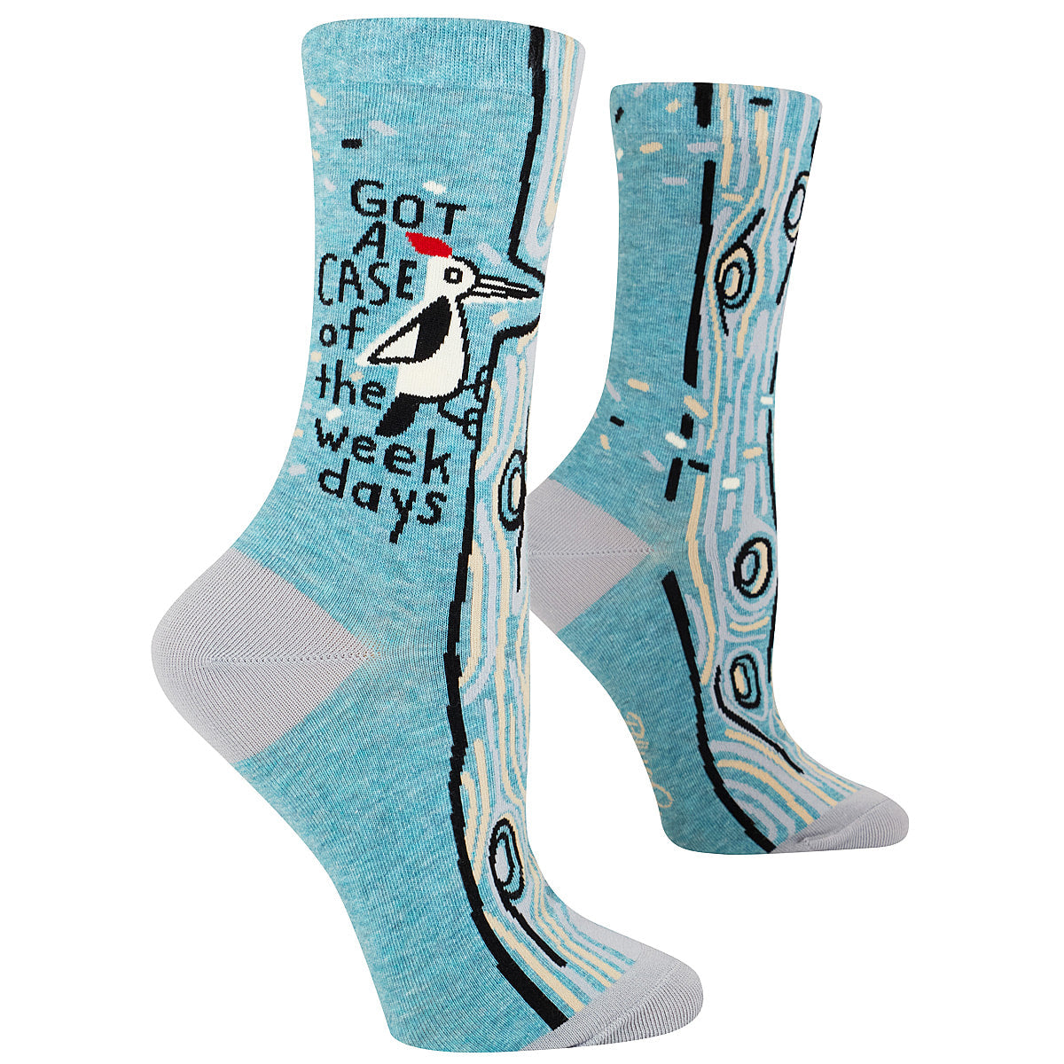 Got a Case of the Weekdays Women's Crew Socks - Blue Q
