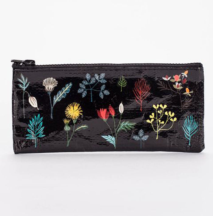 Eco, Recycled Pencil Pouch - Plant Study- Blue Q