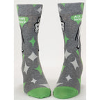 All Puns Intended Combed Cotton MEN's Crew Socks by Blue Q