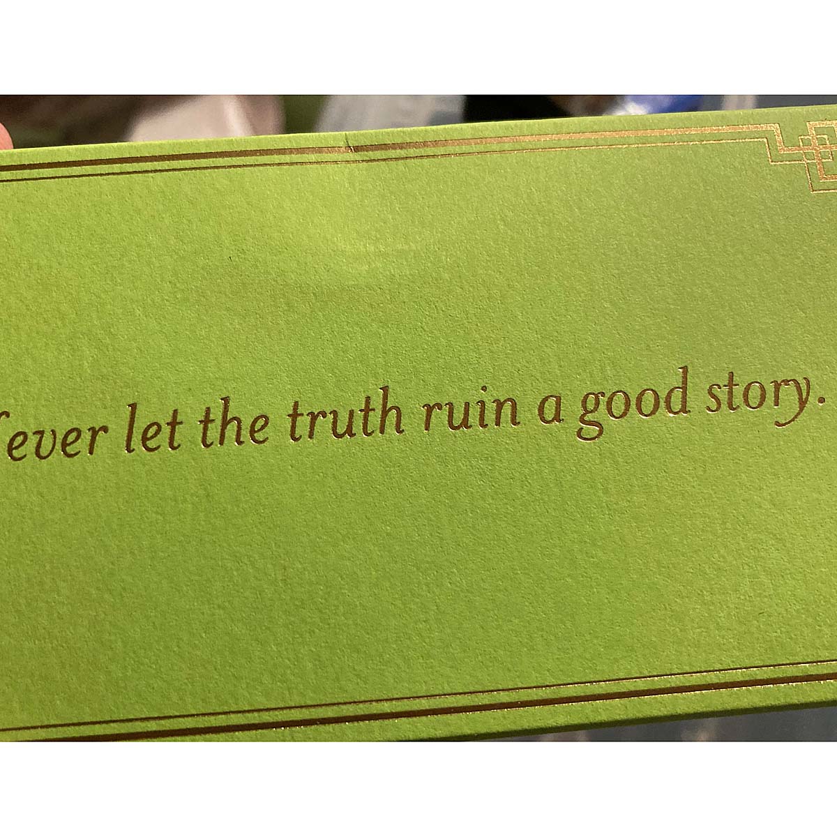 SALE: Never let the truth ruin a good story -  4" matches by MatchDaddy