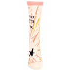 Women's Crew Socks Mother Fucking Girl Power  - Blue Q