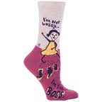 Women's Crew Socks - I'm Not Bossy I'm the Boss - Blue Q