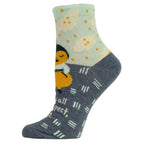 With all Due respect.  Women's Ankle Sock - Blue Q