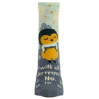 With all Due respect.  Women's Ankle Sock - Blue Q