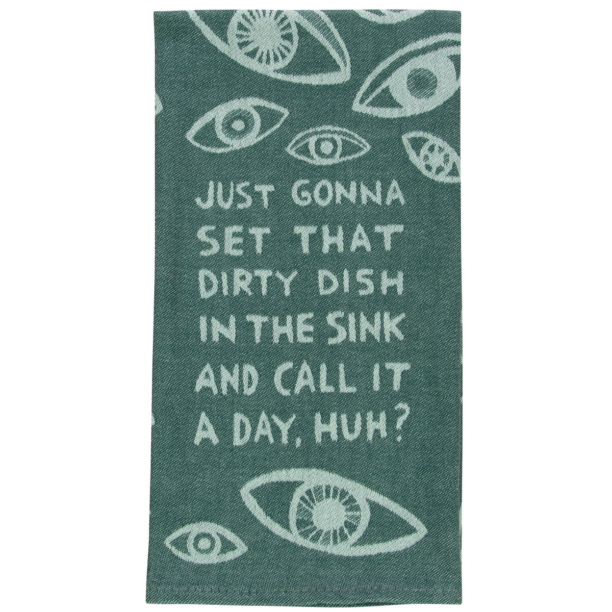 Blue Q Dirty Dish - woven jacquard 100% Cotton Kitchen Towel