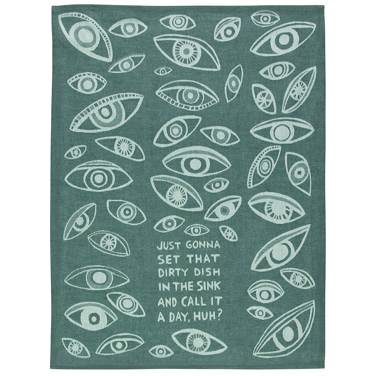 Blue Q Dirty Dish - woven jacquard 100% Cotton Kitchen Towel