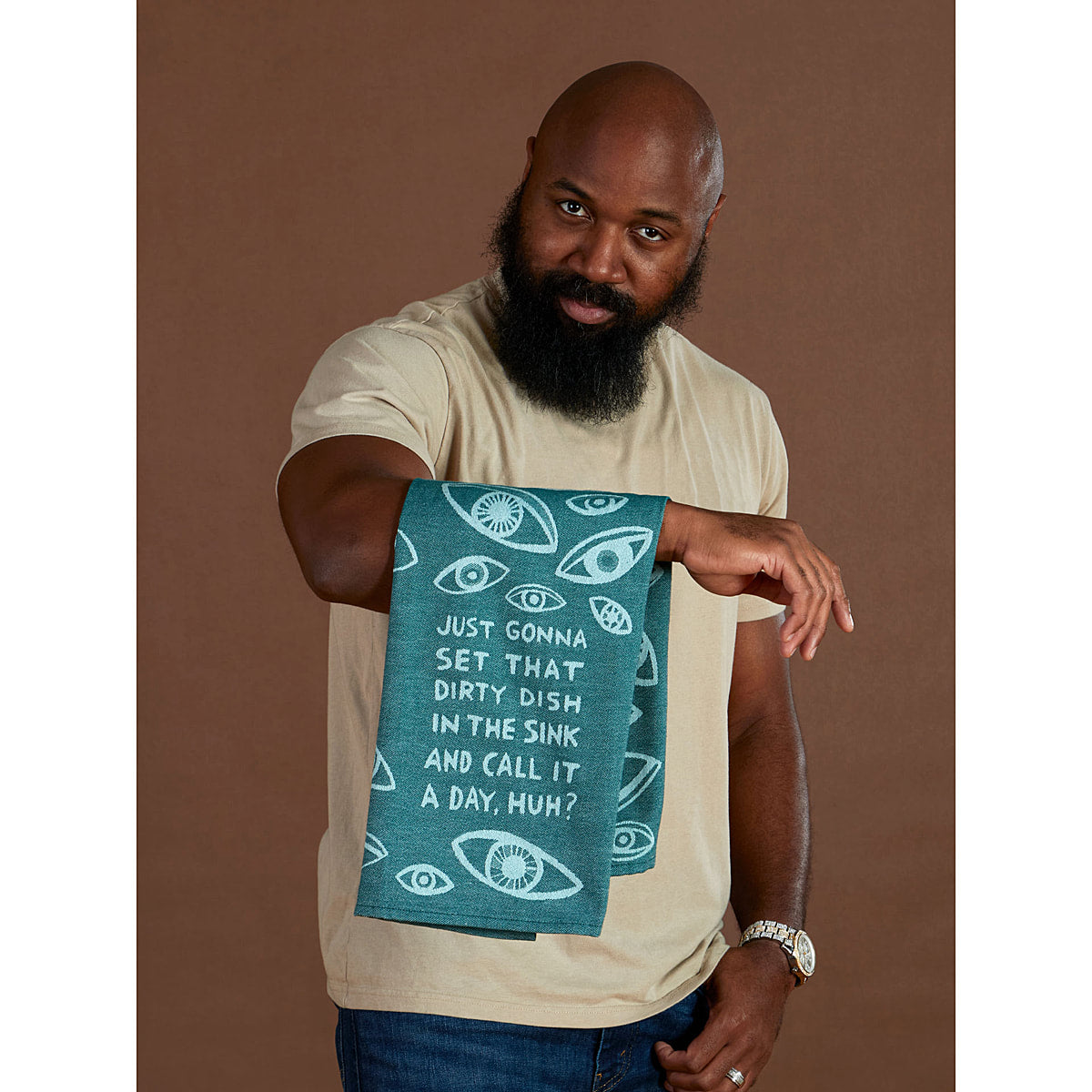Blue Q Dirty Dish - woven jacquard 100% Cotton Kitchen Towel