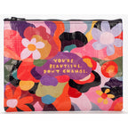 You're Beautiful Blue Q Eco, Recycled Zipper Pouch