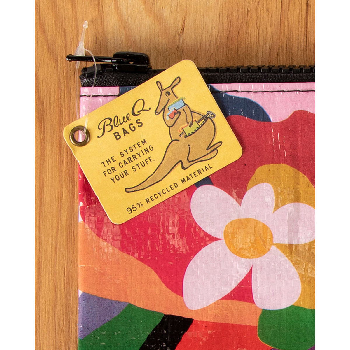 You're Beautiful Blue Q Eco, Recycled Zipper Pouch