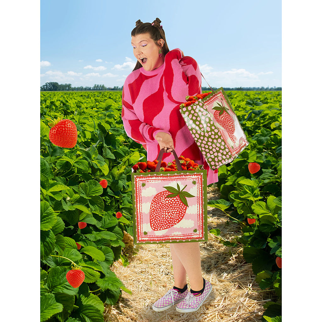 Strawberry Cloud Shoulder Tote By Blue Q