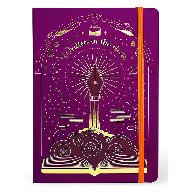 Written in the Stars Dotted Style Lines Luxurious hard cover Journal - 5 3/4" X 8 1/4" - EE