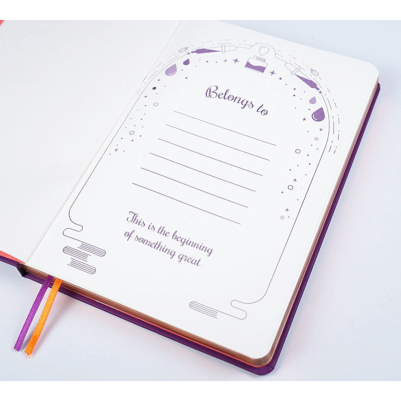 Written in the Stars Dotted Style Lines Luxurious hard cover Journal - 5 3/4" X 8 1/4" - EE