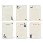 Mission Space Animals Notepad 6 designs on One Pad- 5 3/4" X 8 1/4" - EE