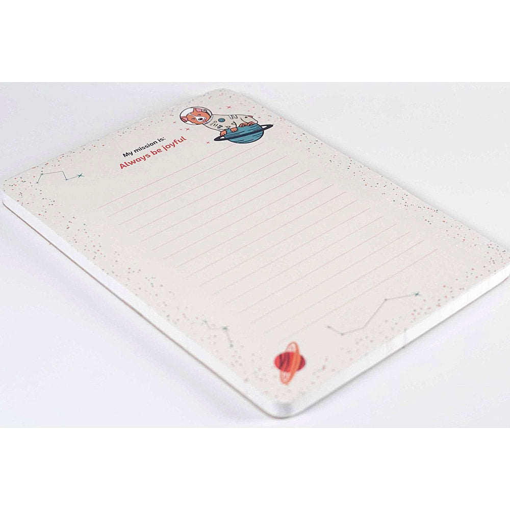 Mission Space Animals Notepad 6 designs on One Pad- 5 3/4" X 8 1/4" - EE