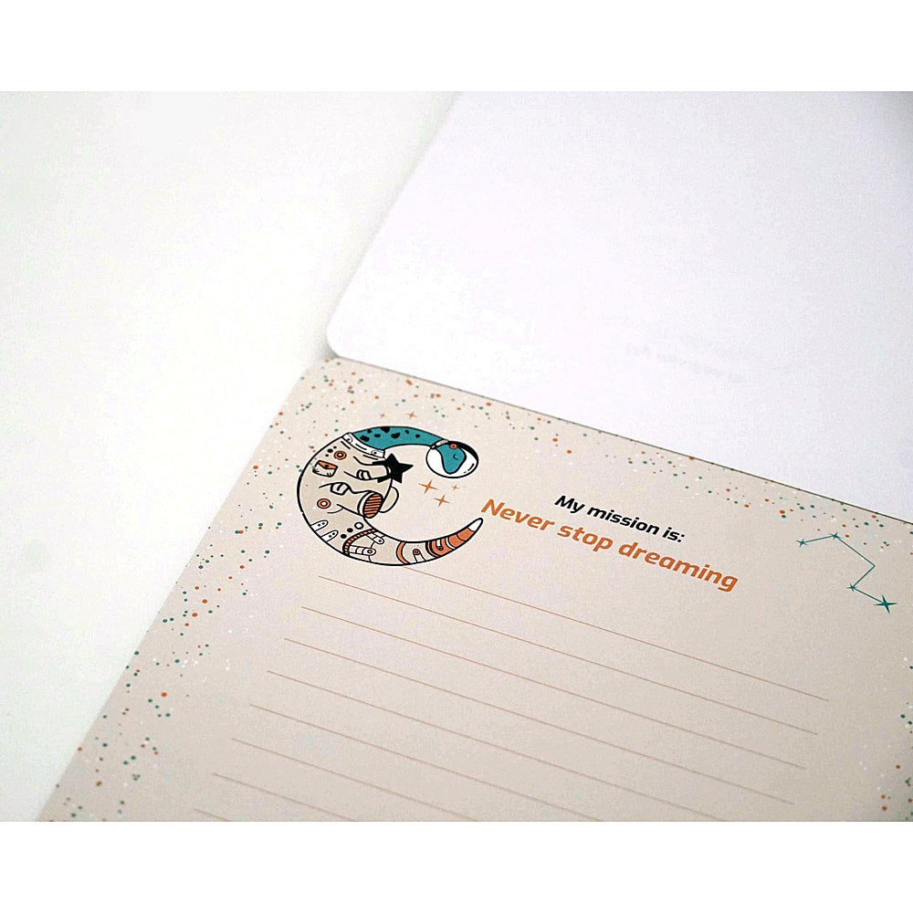 Mission Space Animals Notepad 6 designs on One Pad- 5 3/4" X 8 1/4" - EE