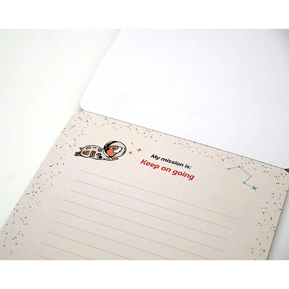 Mission Space Animals Notepad 6 designs on One Pad- 5 3/4" X 8 1/4" - EE
