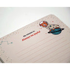 Mission Space Animals Notepad 6 designs on One Pad- 5 3/4" X 8 1/4" - EE