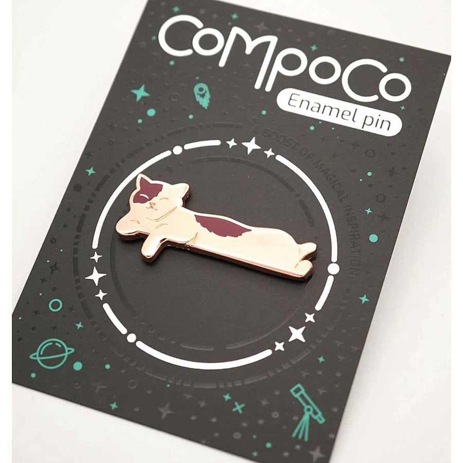 Laying Cat Enamel Pin - EE