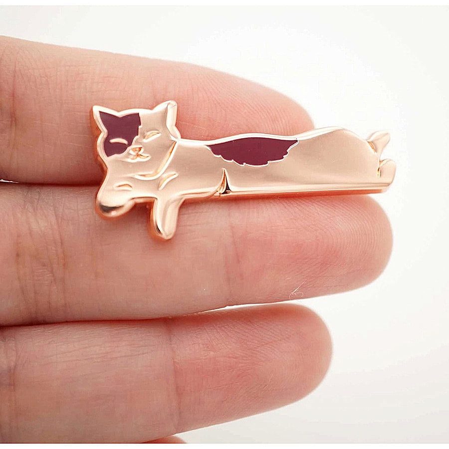 Laying Cat Enamel Pin - EE