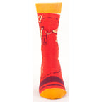 Blue Q MEN's Crew Socks " BBQ socks - fire it up meat head - you da man"