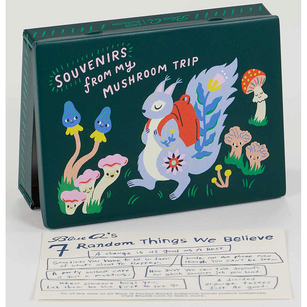 Blue Q Mushroom Trip Pocket Box Tin