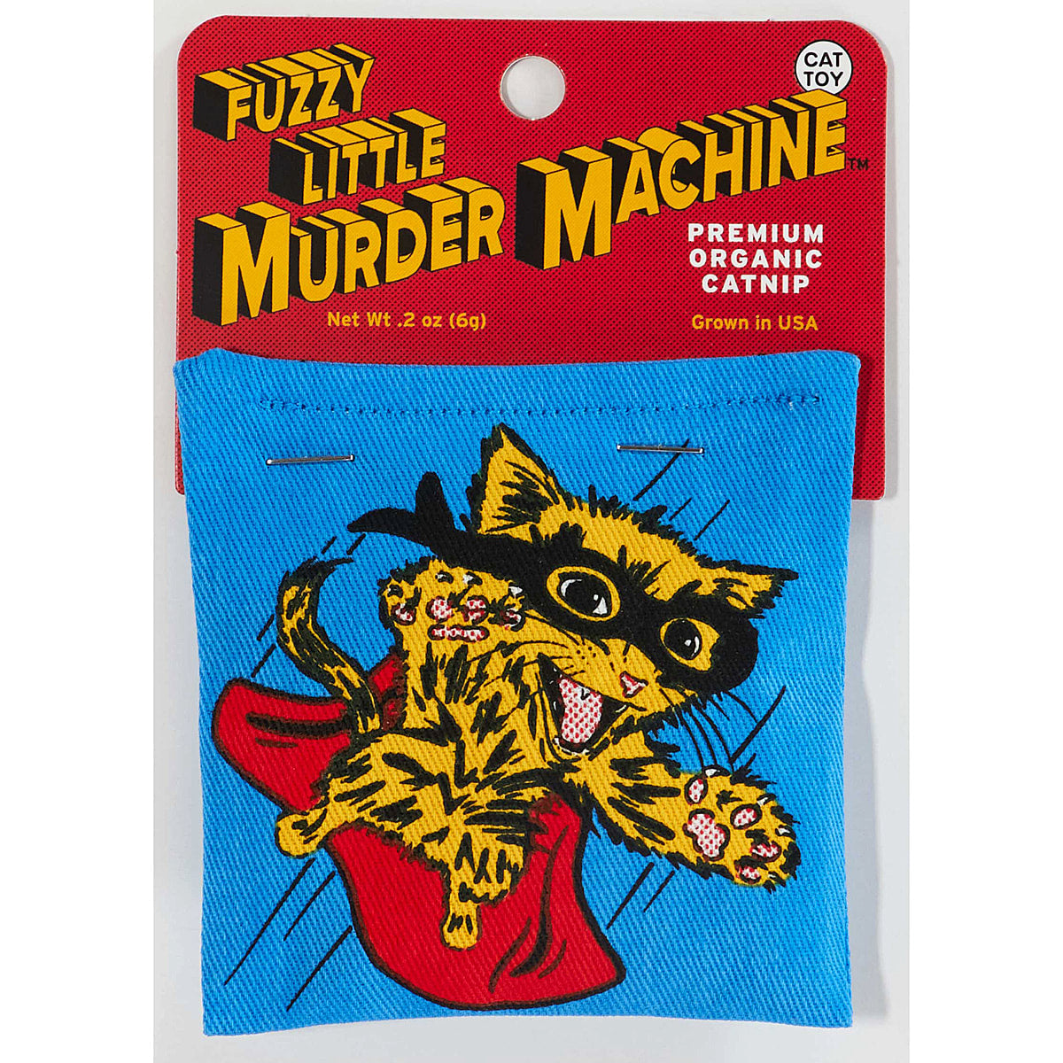 Fuzzy Little Murder Machine Catnip Toy by Blue Q
