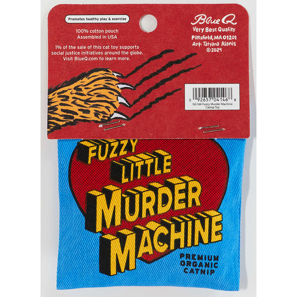 Fuzzy Little Murder Machine Catnip Toy by Blue Q